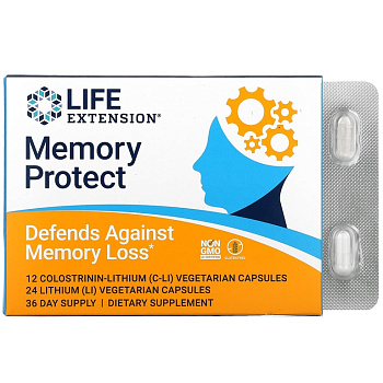 Life Extension, Memory protect, 36 вегетарианских капсул