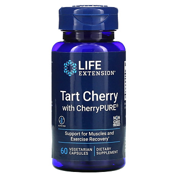 Life Extension Tart Cherry и CherryPURE, 60 вегетарианских капсул
