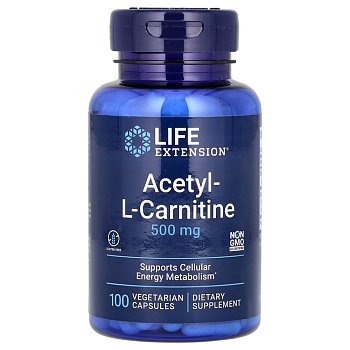 Life Extension Acetyl- L-Carnitine 500 мг 100 капсул
